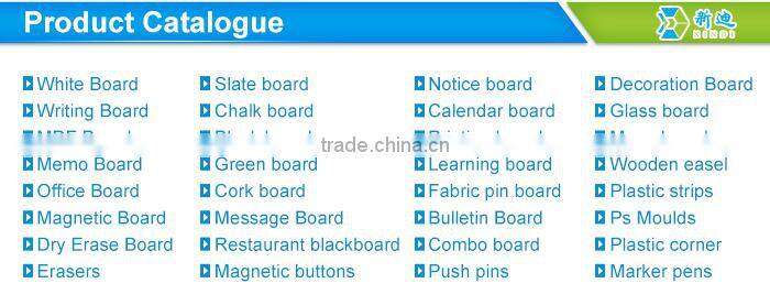 Lanxi xindi black frame magnetic chalkboard