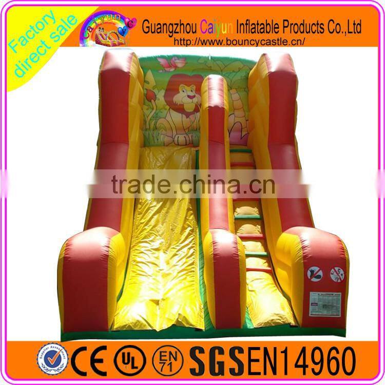 Colourful dry slide professional product inflatable plastic dry slide