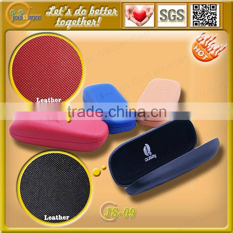 Fashion Eco-Friendly leather material case eyewear suitcases for eyeglasses
