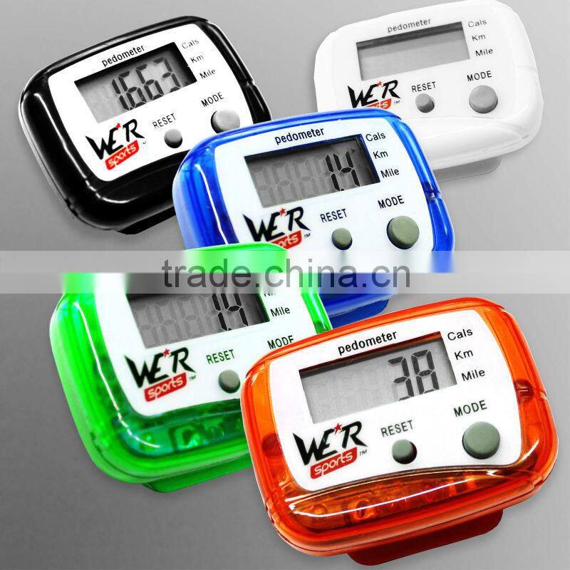 Multi Function LCD Pedometer Walking Step Calorie Distance Counter "We R Sports"