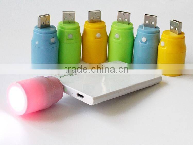 high quality wholesale portable colorful USB on-off LED