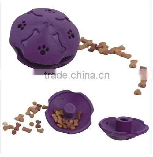 Dog treated rubber toy pet soft rubber dog toy