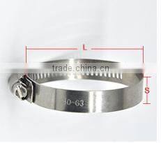 304 stainless steel hose hoops, all steel clamp, pipe hoop, fixed pipe clamp, strong coupling, fast loading pipe clamp