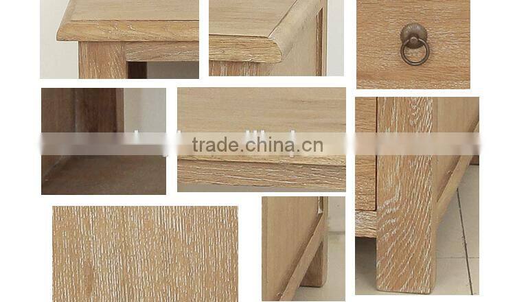 Wooden Antique Bedroom One Drawer Beside table /Cabinet(DT-1024-OAK)