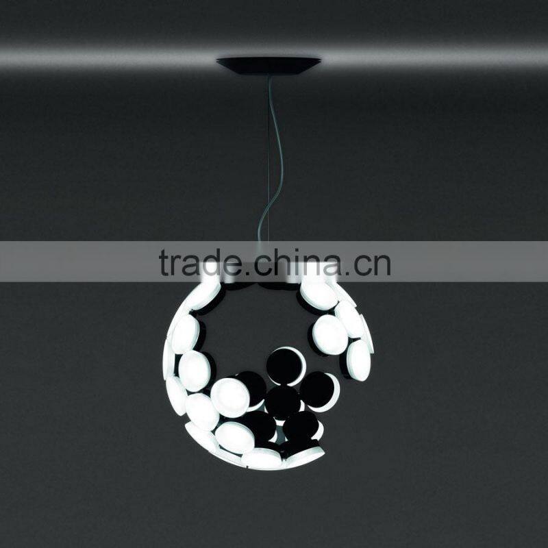 Aluminum Acrylic LED Suspension Lights Incomplete Sphere for Projects