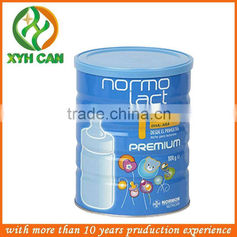 the manufacturer milk powder box /empty metal tin cans wholesale
