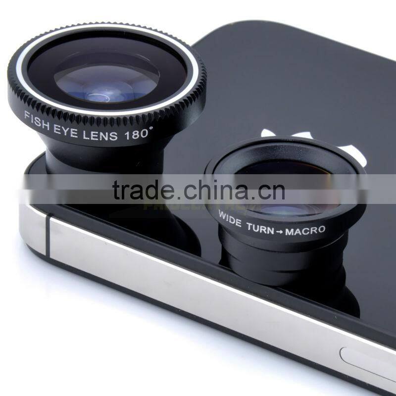 Universal Magnetic Wide Angle Micro Fisheye Lens 3 In 1 Lens For Phone