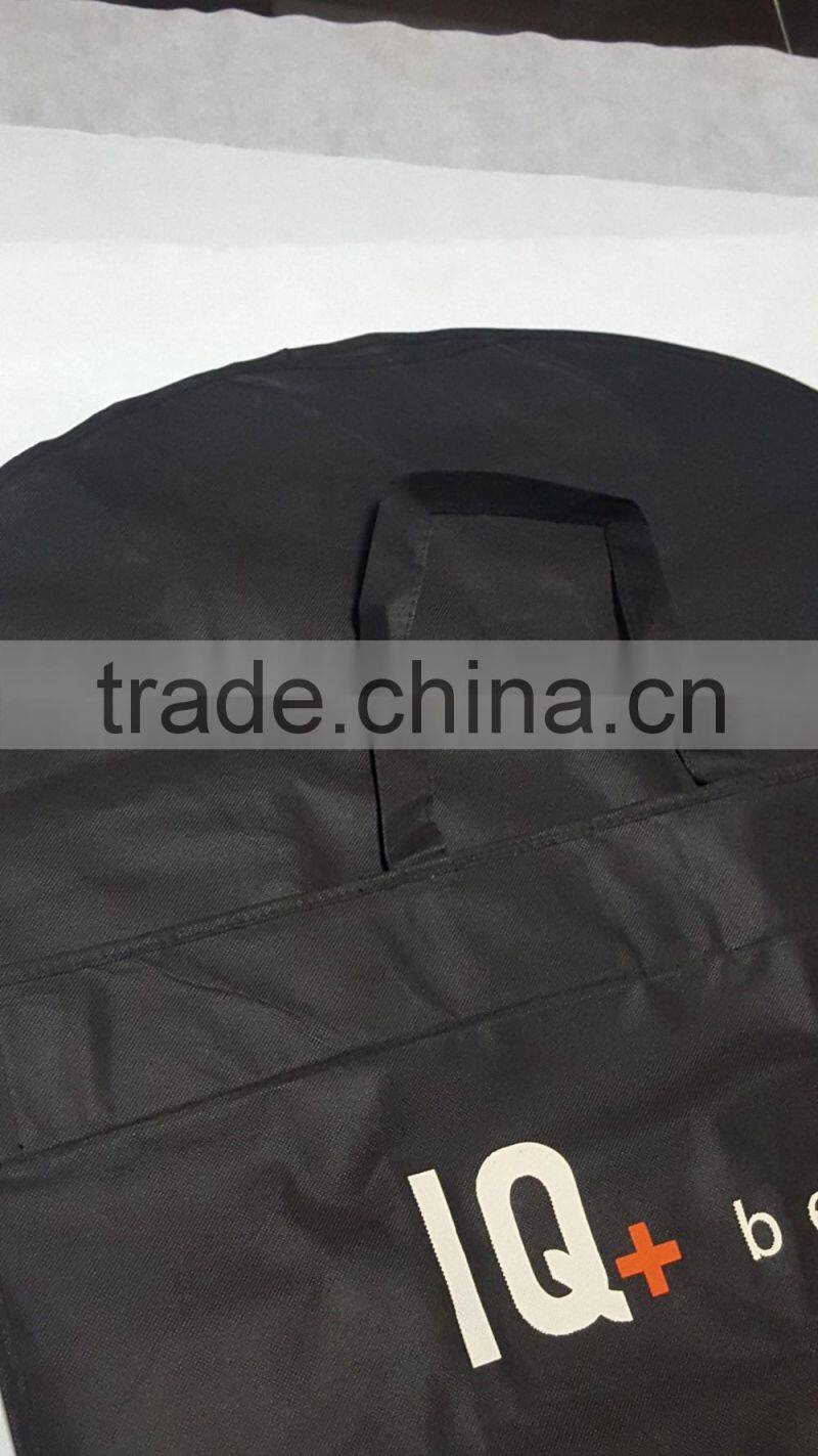 Factory supplier foldable black garment bag