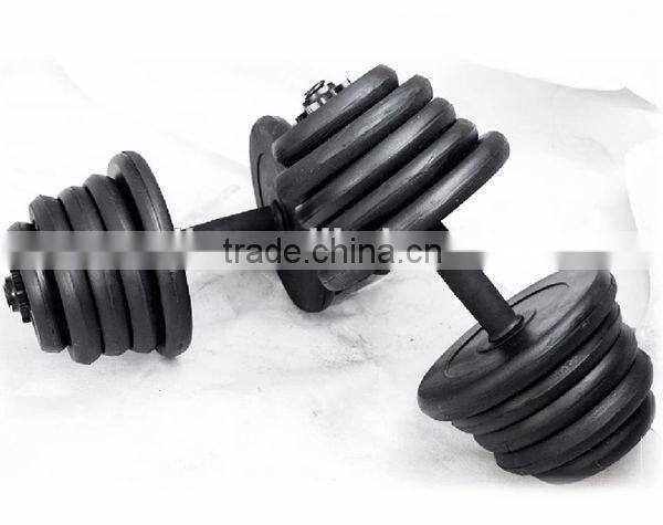 2015 hot sale deluxe rubber wholesale dumbbell for sale