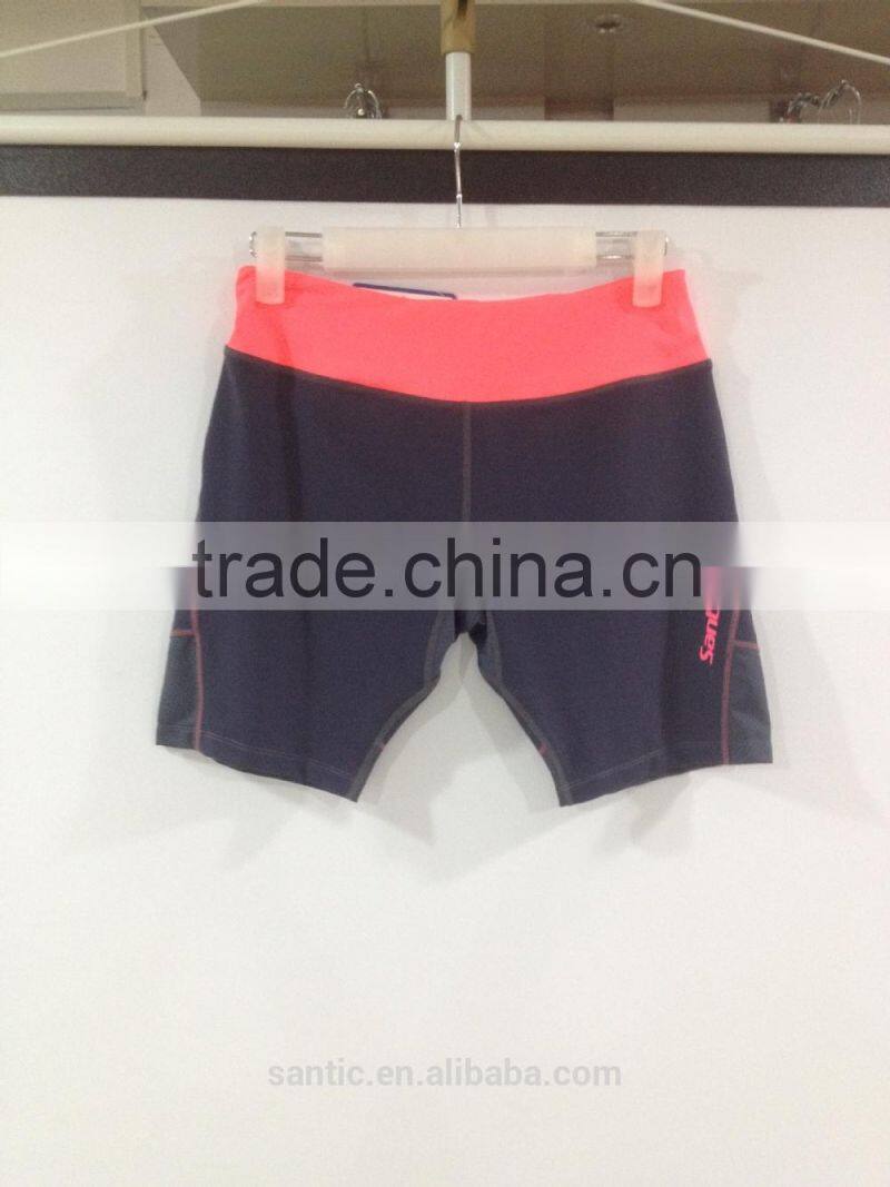 2015 new breathable&comfortable ladies gym shorts