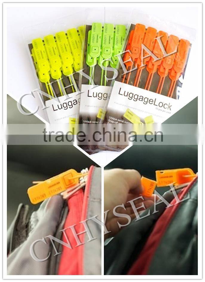 CH308 Pull tight travel luggage security plastic seal