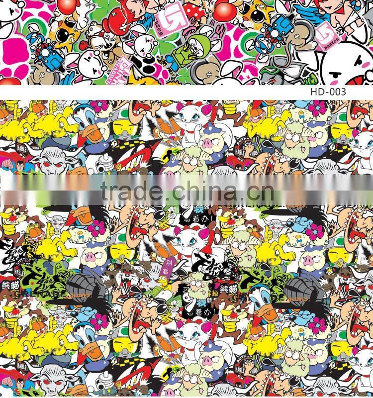 HD-003 High Quality 5x98FT Car Wrapping Film Sticker Bomb