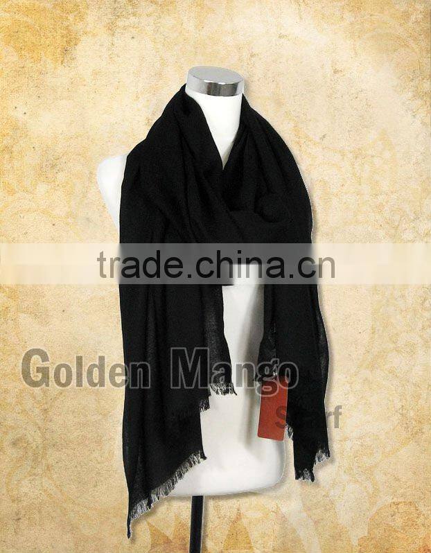 Plain color 100% wool scarves