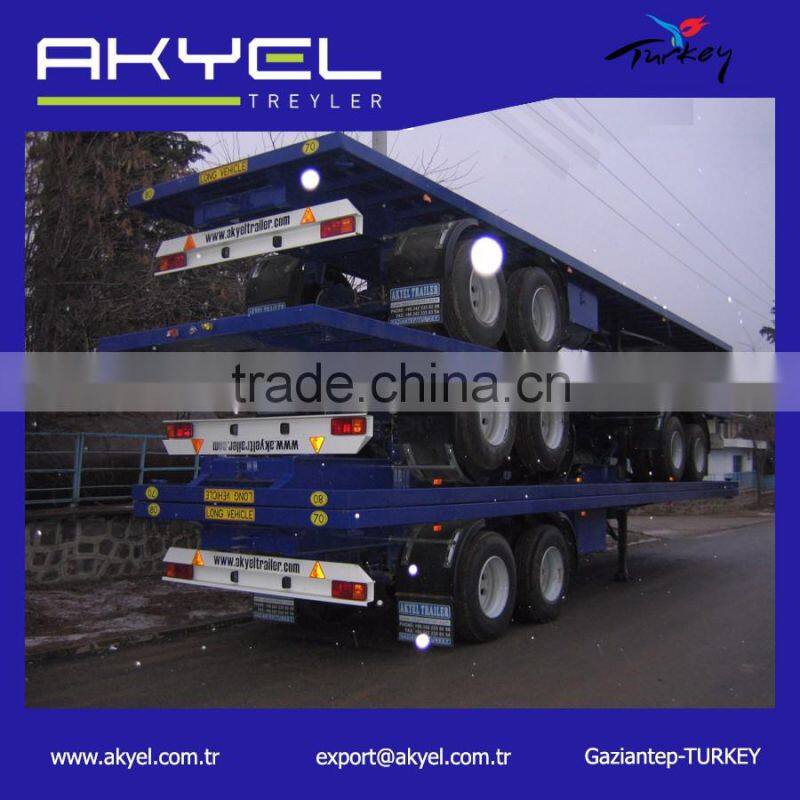 flatbed container transport semi trailer for sale