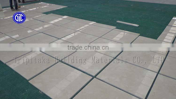 Beige natural marble tile with high polished