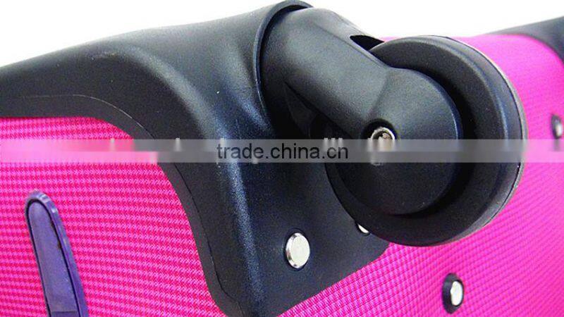 Purple Color Four Wheels Fashion Girls Travel Bag Vintage Trolley Luggage