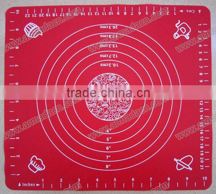eco-friendly feature soft printed silicone table play mat 29*26cm