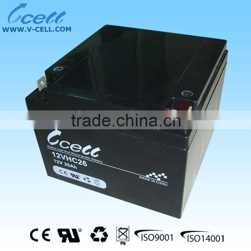 12V 26Ah accumulator battery