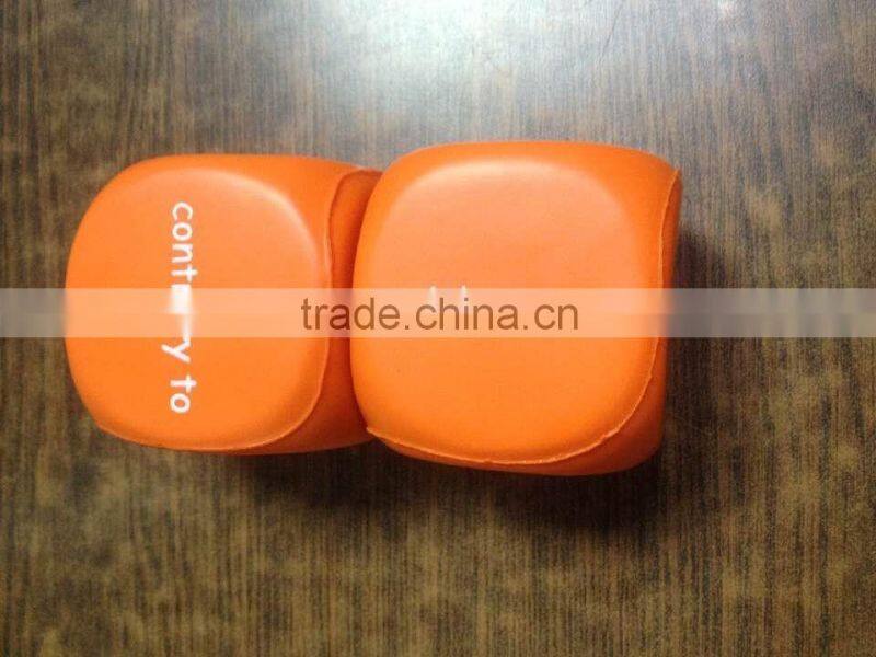 blue color pu foam cube/EVA foam cube