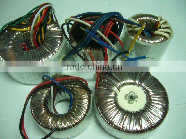 Toroidal Transformer with 166V Rated Voltage, Available in Various Colors