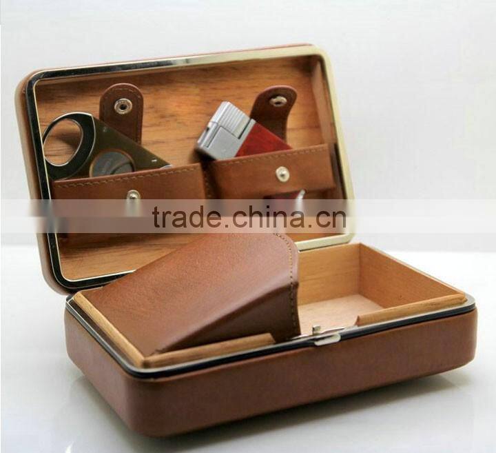 Shenzhen genuine leather cigar case cigar humidor