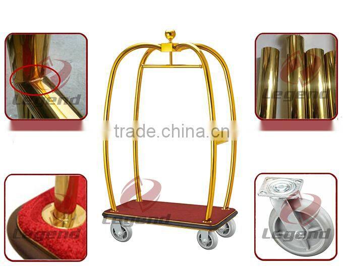 Flexible luggage trolley cart with wheels