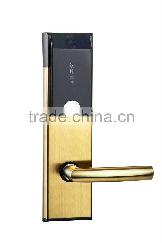 RHM206 RFID smart card international standard digital Hotel door locks/electronic panel door lock bluetooth 4.0 hotel smart lock