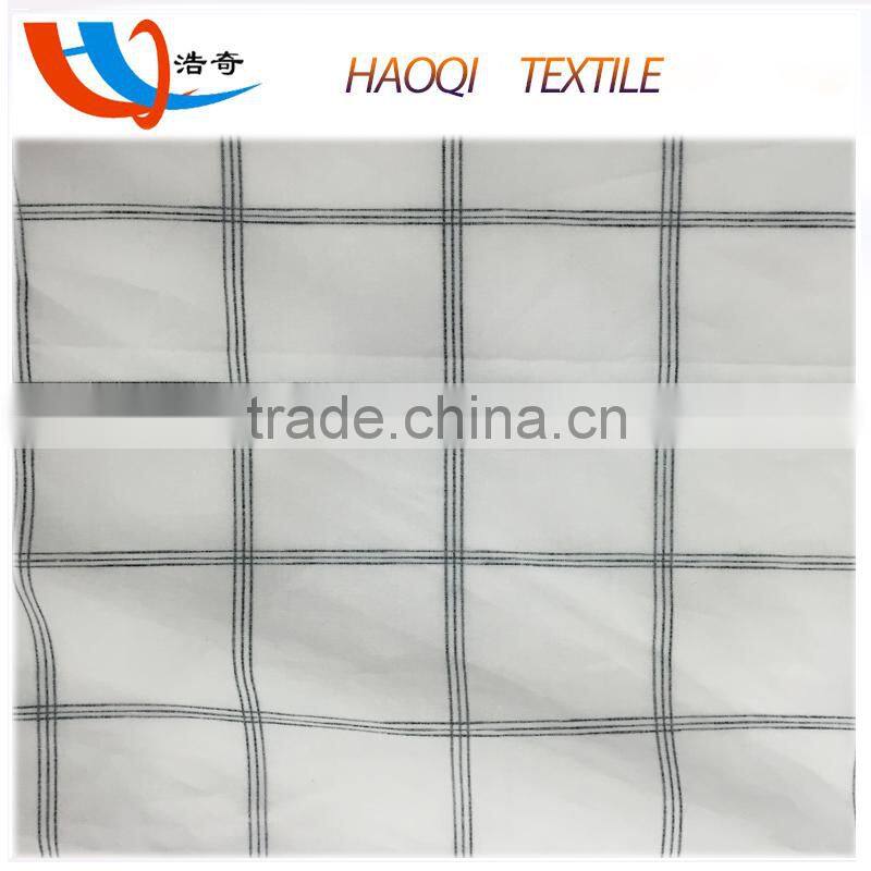 textile wholesale plaid pattern 100% cotton poplin printed fabric for blouse