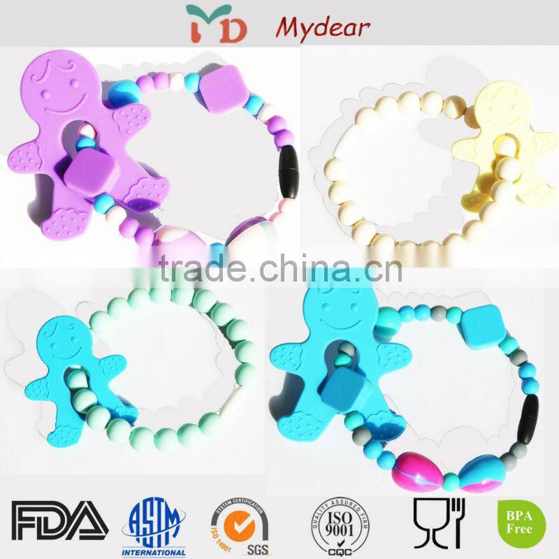 Wholesale Silicone Bead Baby Holder Chain Baby Pacifier Chain