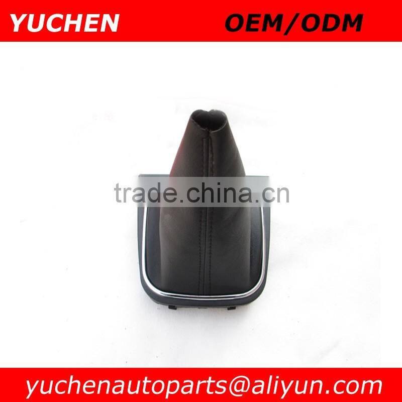 YUCHEN Car Shift Gear Knob Gaitor Frame Covered Red/Pink/Blue Leather For VW Golf V 5 Golf VI 6 1K0 711 113