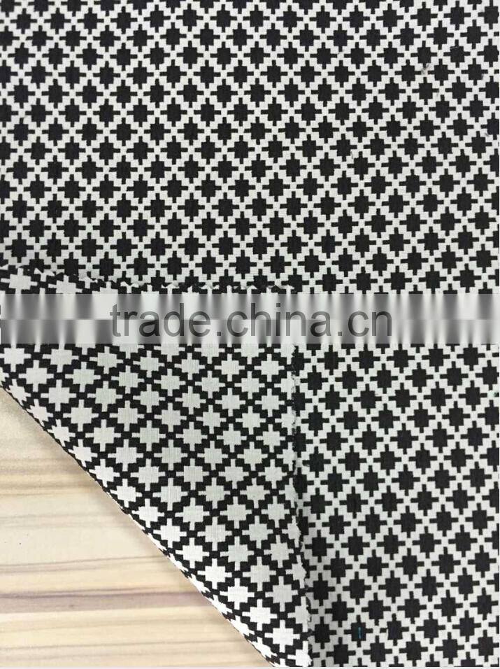 61%polyester 36%cotton 3%spandex woven Jacquard for dess, trousers, coat or home textile