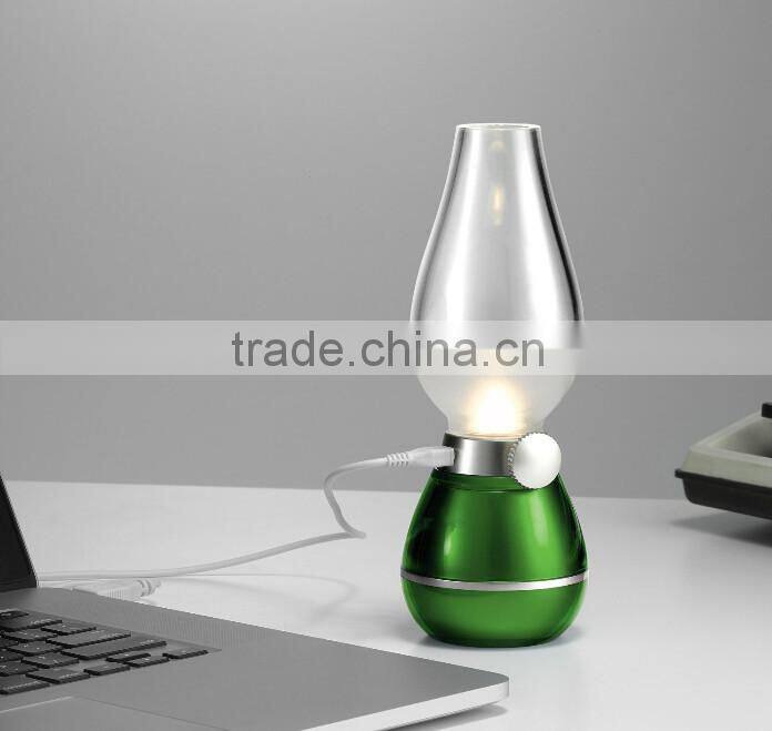 Creative Kerosene Oil Lamp Design with Dimmer Control Key for Indoor & Outdoor Use, Night Light, Reading Lights