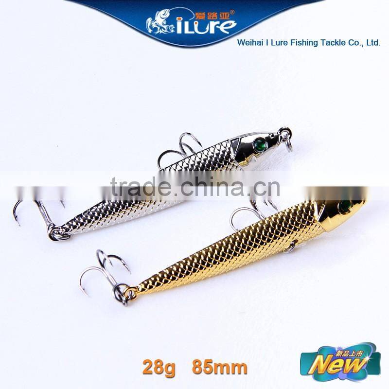 New Product 3D eyes Stickbait Sea fish Bait Metal Fishing Lure