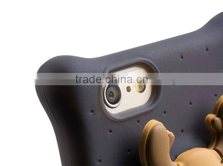 Fashion Cartoon 3D Soft Silicon Protective Cover For iPhone 6s