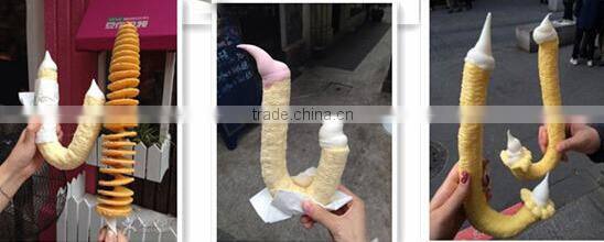 Stainless steel jipangyi hollow tube corn extruder machine ice cream corn puffing machine