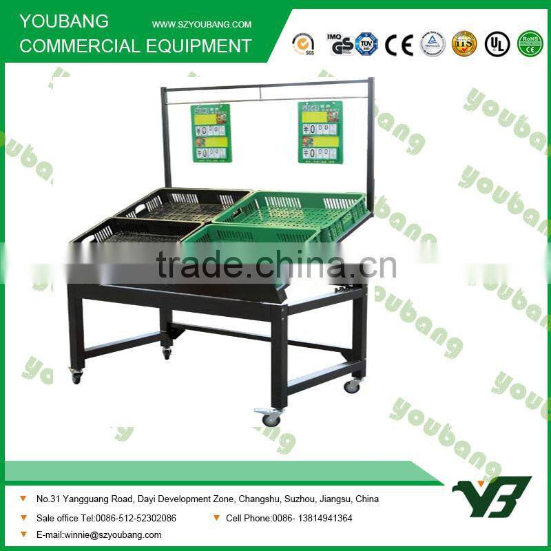 promotion shelf for the fruit and vegetable