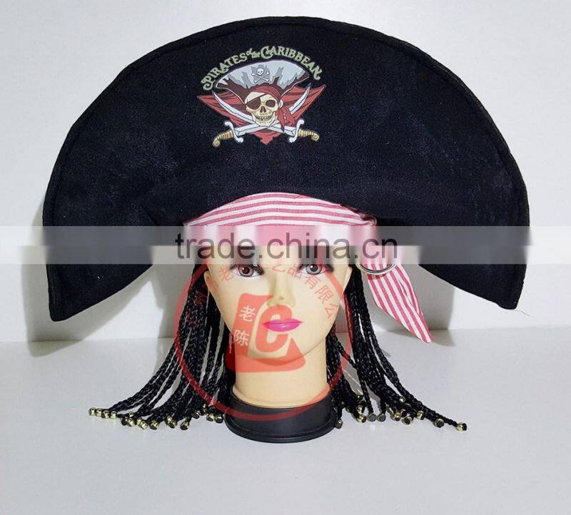 halloween carnival party pirate hat pattern morden caribbean pirate hat for sale