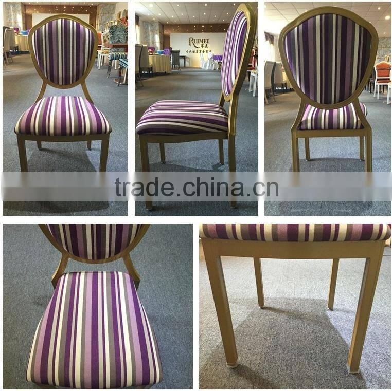 E-001 High grade restaurant canteen chairs with aluminium legs