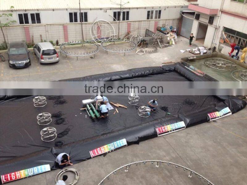Stainless Steel Water Projection Screen And Laser Show For Outdoor