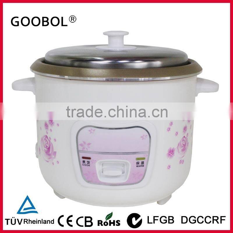 1.5L Straight Body rice cooker with stainless steel lid