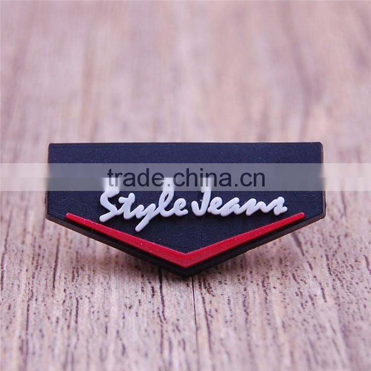 Private black engraving pvc tags for clothing luggage handbag