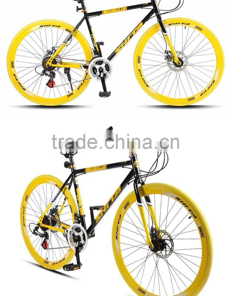 Pu Hong 2016 newest wholesale gravel bicycle 700C wheels aluminum alloy 27 speed gravel bike