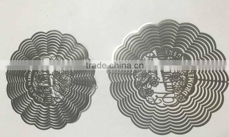 new 2016 china supplier fancy metal etched wholesale wind spinner parts