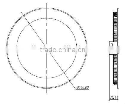 24V DC dimmable Ultra-thin downlight