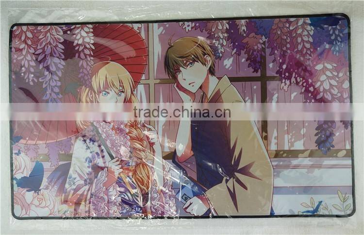 Anime 3d custom design print promotional board game mat mouse pad