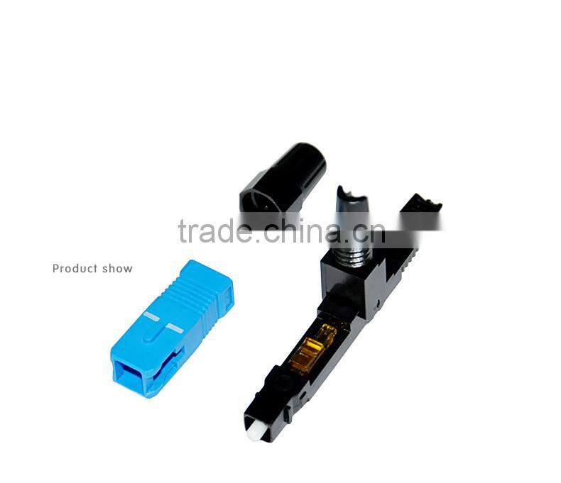 SC APC fiber optic fast connector/quick assembly connector/field assembly connector