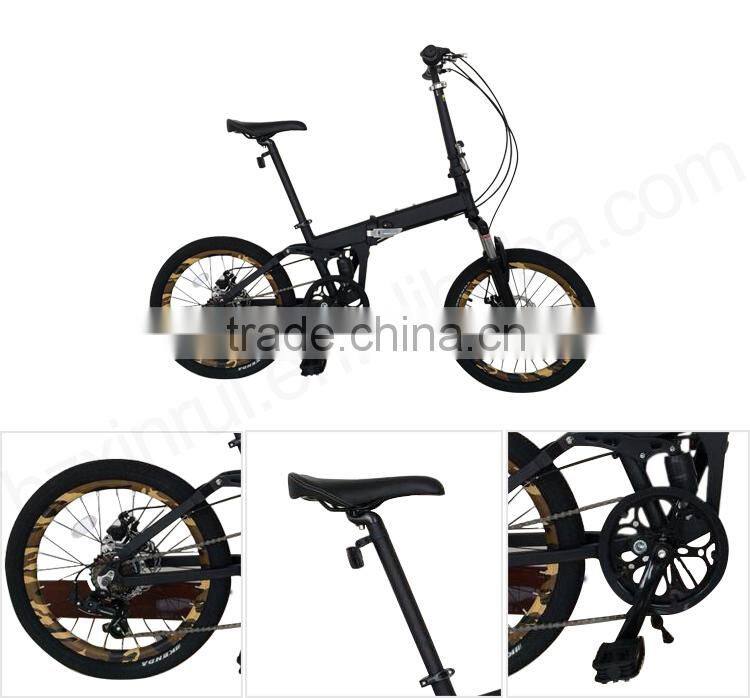 High Quality Promotional 20" Tyre Alloy Frame Folding Bicycle for sale