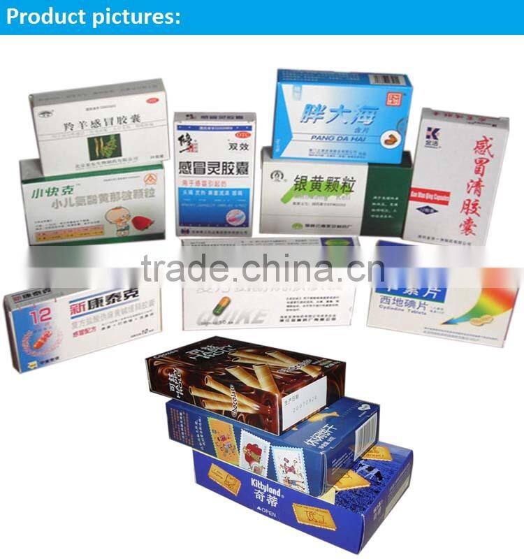 Price of carton box packing machine, carton box making machine