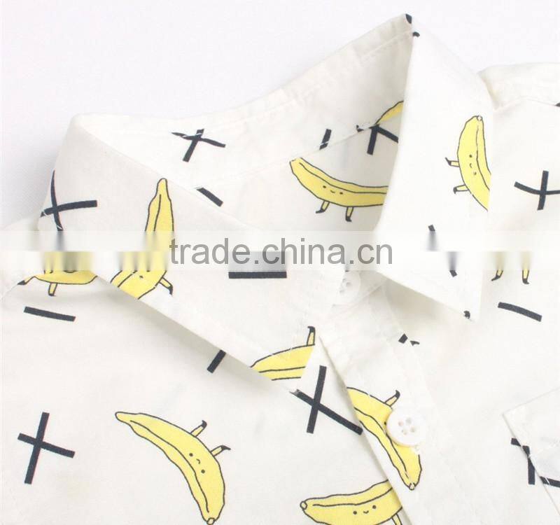 allover printing kids cartoon safety high visibility shirt