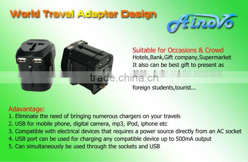 multi travel adapter plug for Iphone available in 150 countries
